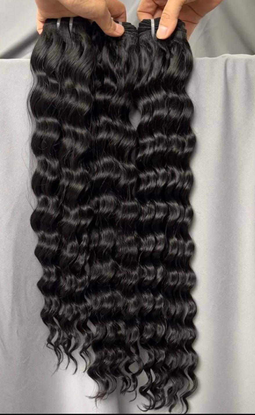100% Human Hair Raw Bundles- 1B Natural Black